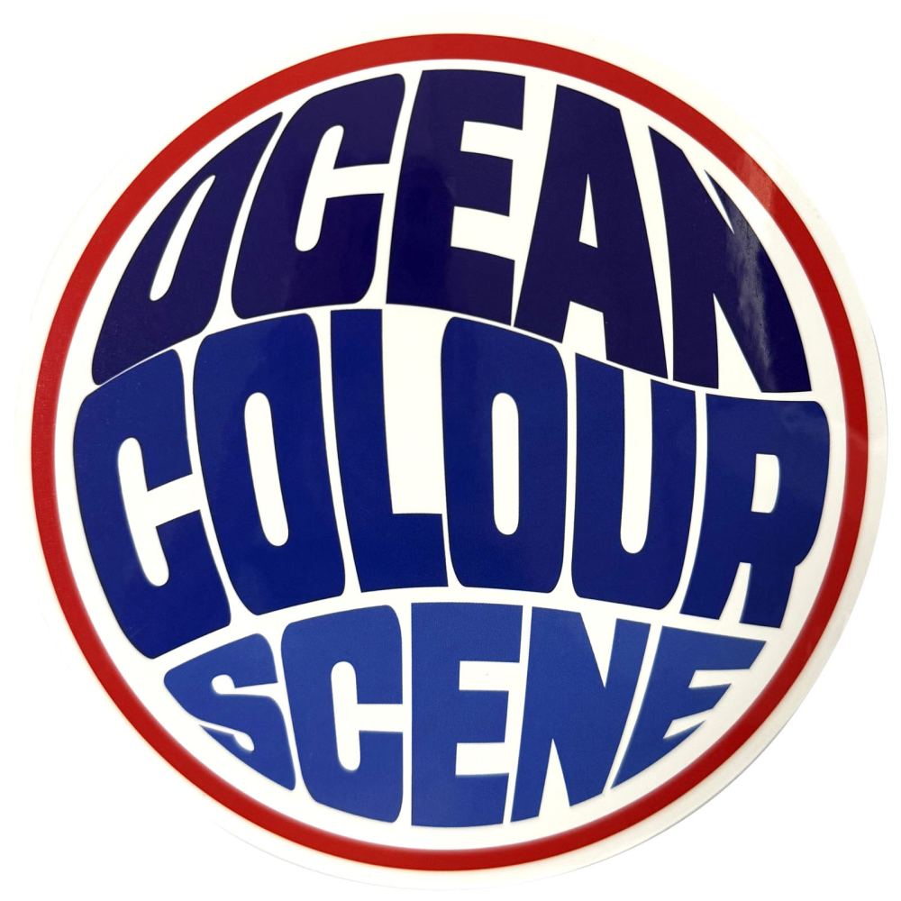 Ocean Colour Scene - Fisheye Logo Autocollant - Bleu/Multicolore